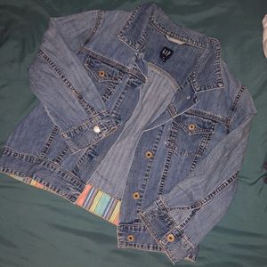 Gap crop denim jacket